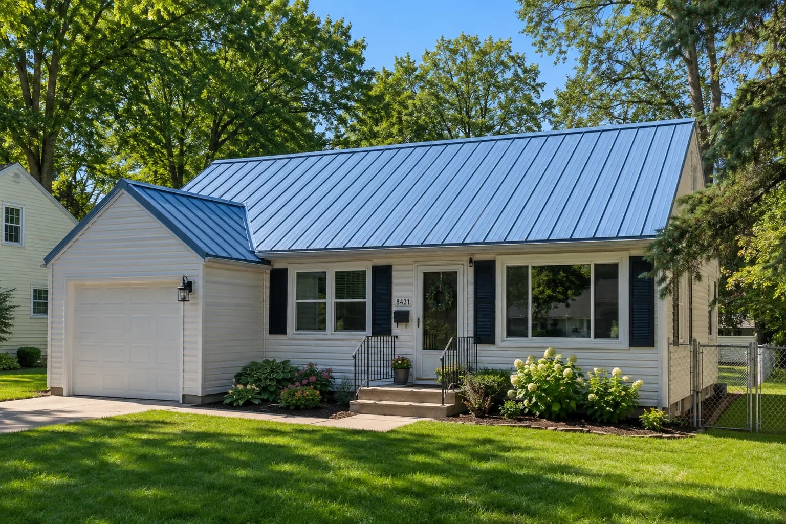 Roofing project detail in a Forest Lake, MN home